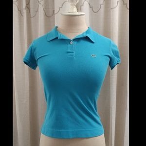 Teal lacoste polo